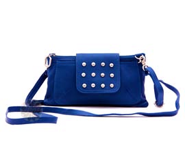 Vogue Crafts and Designs Pvt. Ltd. manufactures Blue Swing Sling Bag at wholesale price.